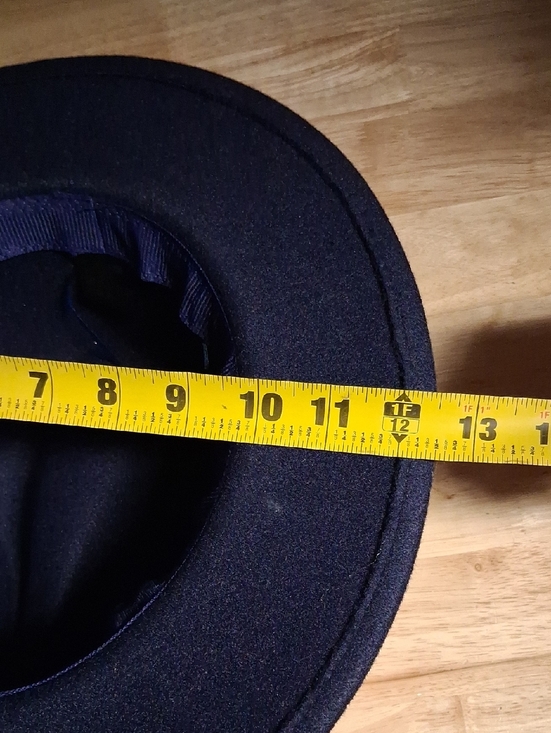 Fedora Blue 100% Wool Hats for Women for sale | eBay Women\'s Dark Navy Blue Wool Blend Fidora O/s Nwot
